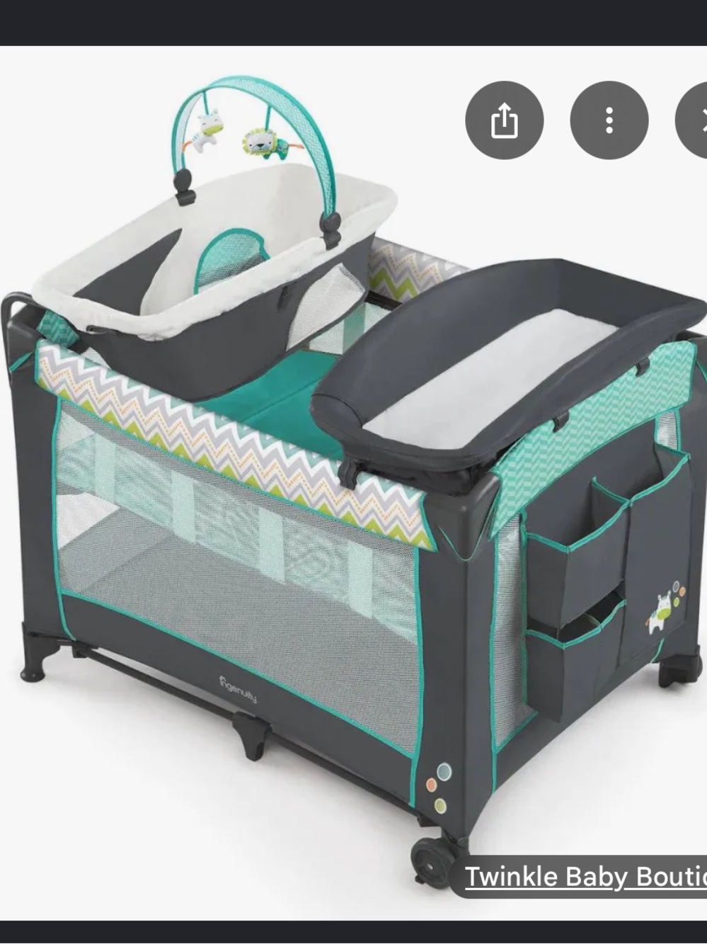 Bassinet and Changing Table Attachments for Ingenuity Smart and Simple Playard